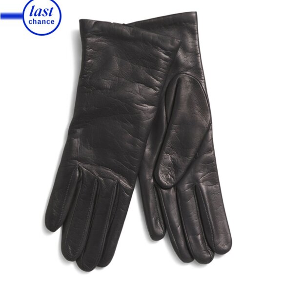 PORTOLANO Shale Nappa Leather Gloves With Cashmere Lining - Picture 1 of 1